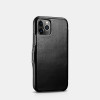 iCarer Vintage Series Side-Open Δερμάτινη Θήκη iPhone 11 Pro - Black (RIX1107-BK)