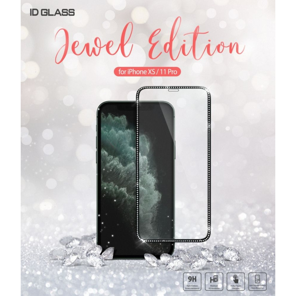 Ringke Invisible Defender ID Tempered Glass Jewel Edition - Premium Full Cover Αντιχαρακτικό Γυαλί Οθόνης iPhone 11 Pro (8809659046597)