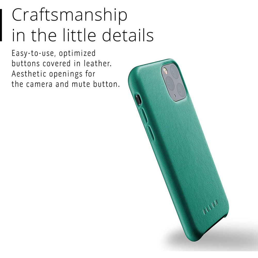 MUJJO Full Leather Case - Δερμάτινη Θήκη iPhone 11 Pro - Alpine Green (MUJJO-CL-001-GR)