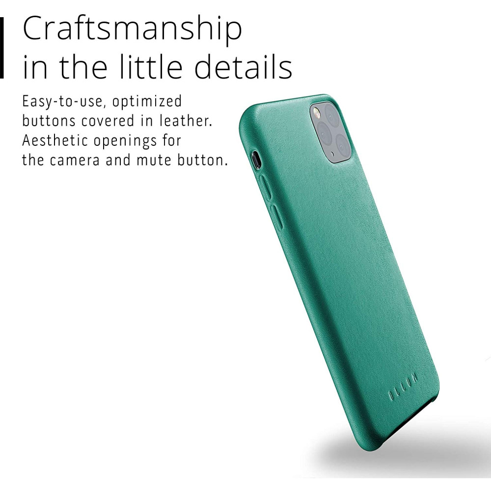 MUJJO Full Leather Case - Δερμάτινη Θήκη iPhone 11 Pro Max - Alpine Green (MUJJO-CL-003-GR)