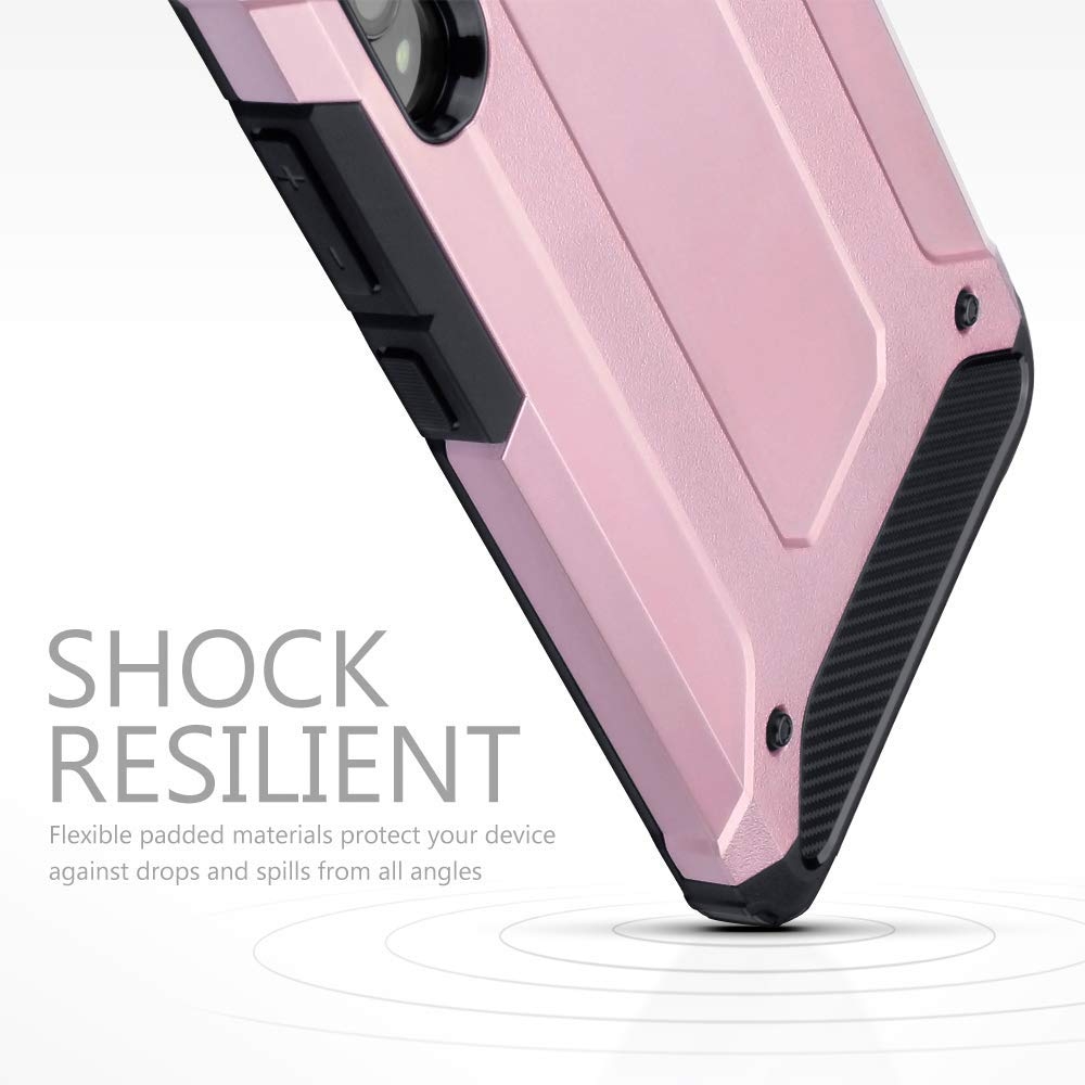 Terrapin Ανθεκτική Θήκη Double Layer Impact Samsung Galaxy A90 5G - Rose Gold (131-002-204)