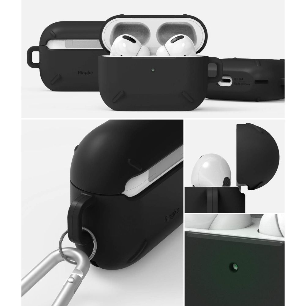 Ringke Σκληρή Θήκη Apple Airpods Pro - Black (8809688896644)