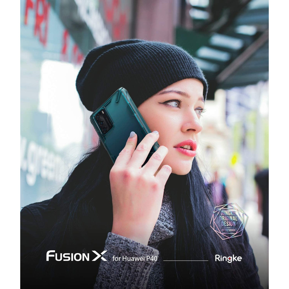 Ringke Fusion X Θήκη Σιλικόνης Huawei P40 - Turquoise Green (63881)