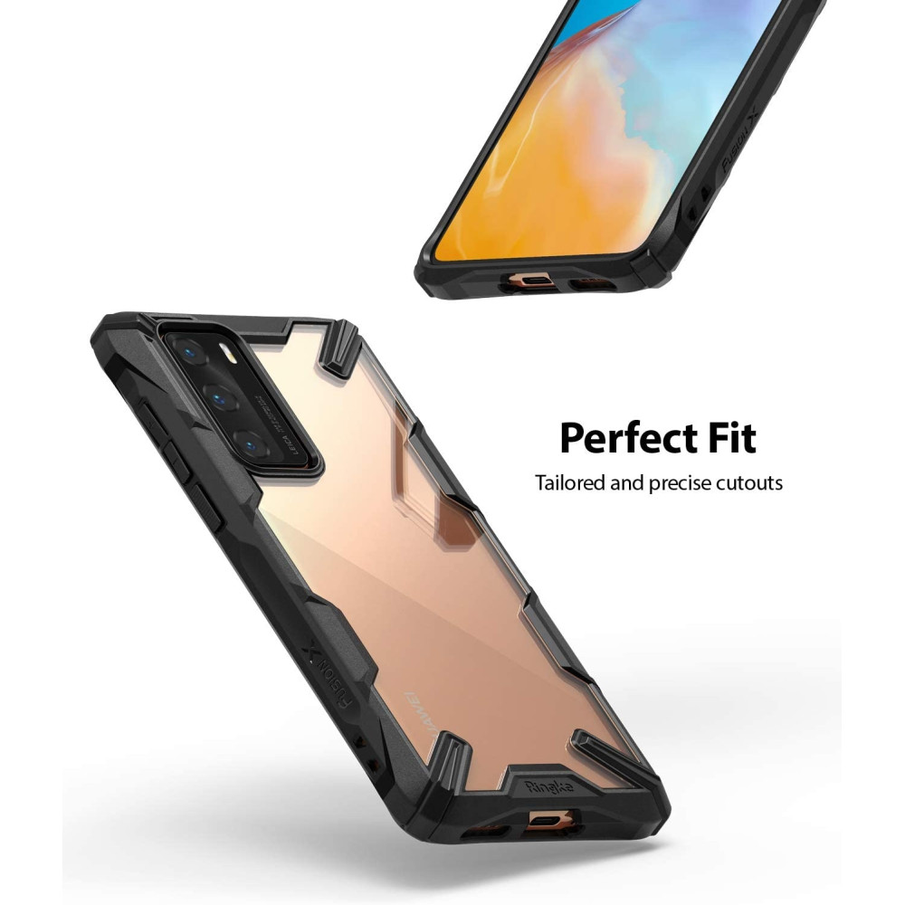 Ringke Fusion X Θήκη Σιλικόνης Huawei P40 - Black (63882)