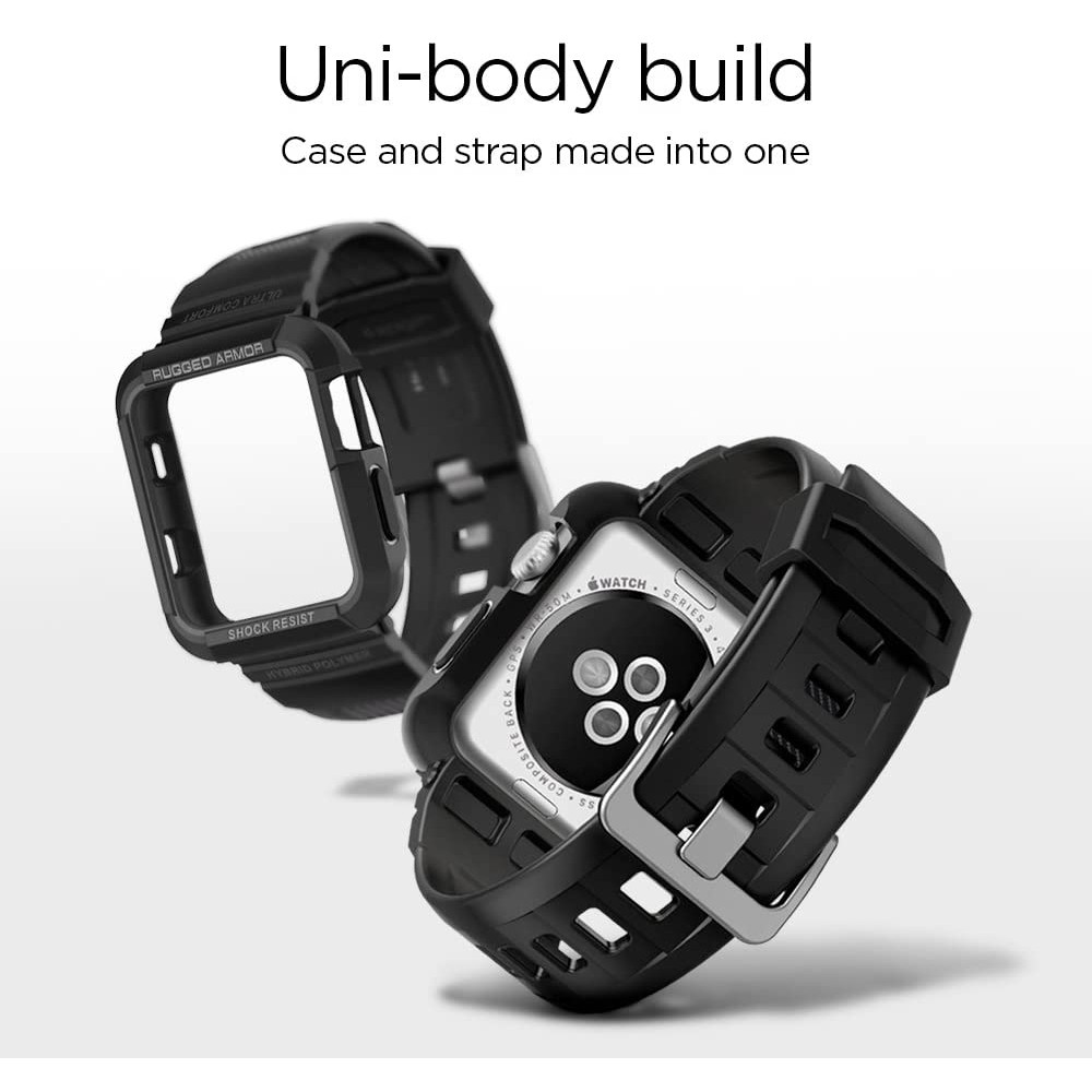 Spigen Θήκη Rugged Armor Pro Apple Watch SE/9/8/7/6/5/4 (41/40mm) - Black (ACS00546)