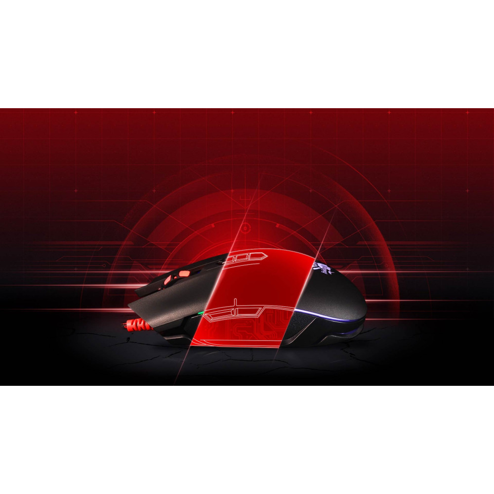 Bloody Q80 Neon XGlide USB Gaming Mouse - Maze (Q80MAZEUSB)