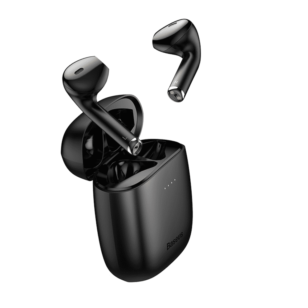 Baseus Encok W04 True Wireless Earphones Ασύρματα Ακουστικά και Θήκη Φόρτισης - Black (NGW04-B01)
