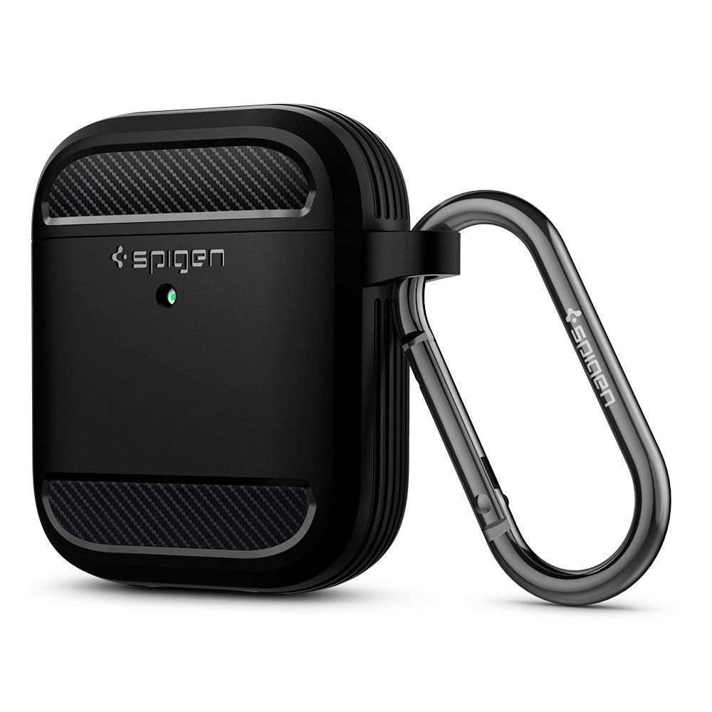 Spigen Θήκη Rugged Armor Apple Airpods 2nd Gen / 1st Gen - Matte Black (ASD01117)