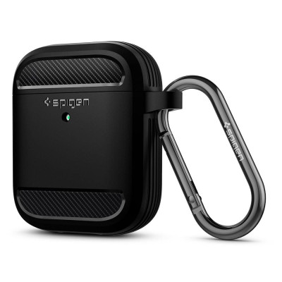 Spigen Θήκη Rugged Armor Apple Airpods 2nd Gen / 1st Gen - Matte Black (ASD01117)