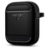 Spigen Θήκη Rugged Armor Apple Airpods 2nd Gen / 1st Gen - Matte Black (ASD01117)