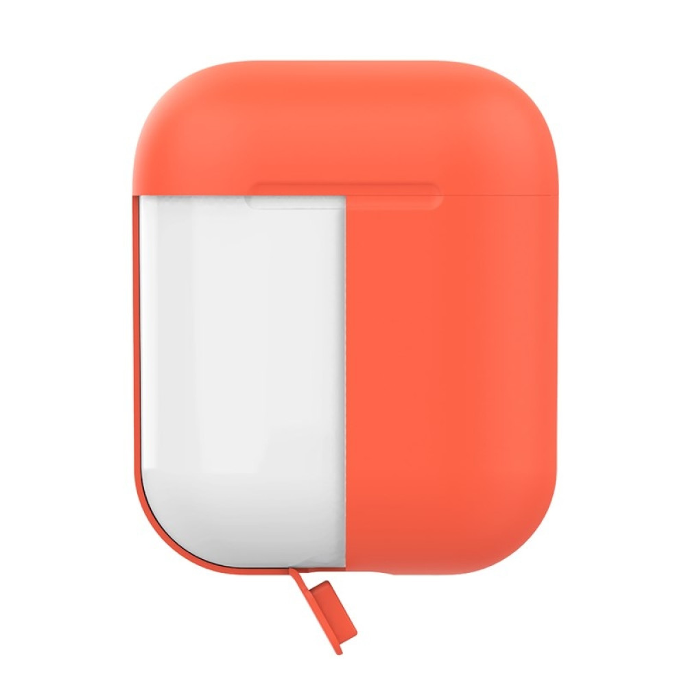 Puro ICON Θήκη Σιλικόνης για Airpods 2nd Gen / 1st Gen - Fluo Orange + Fuchsia Cap (APCASE2FLUOORA)