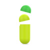 Puro ICON Θήκη Σιλικόνης για Airpods 2nd Gen / 1st Gen - Fluo Yellow + Green Cap (APCASE2FLUOYEL)