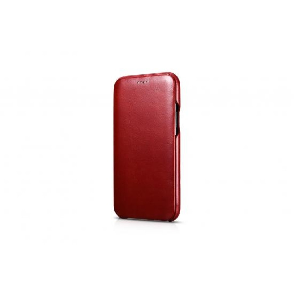 iCarer Vintage Curved Edge Folio - Δερμάτινη Θήκη iPhone 11 Pro Max - Red (RIX1103-RD)