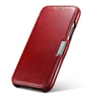 iCarer Vintage Series Side-Open Δερμάτινη Θήκη iPhone 11 - Red (RIX1108-RD)