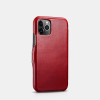 iCarer Vintage Series Side-Open Δερμάτινη Θήκη iPhone 11 Pro - Red (RIX1107-RD)