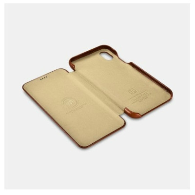 iCarer Vintage Series Curved Edge Folio - Δερμάτινη Θήκη iPhone XS Max - Red (RI902-RD)