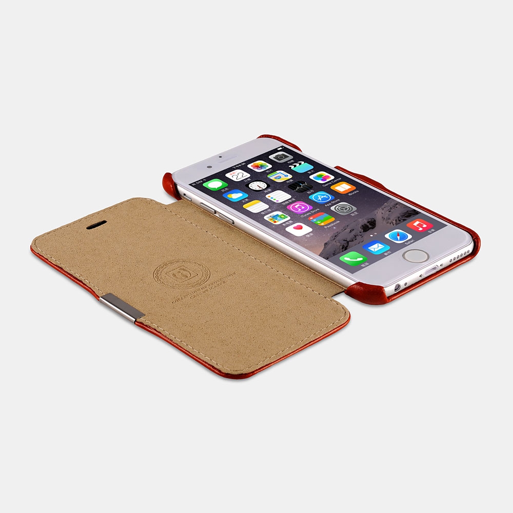 iCarer Vintage Series Side-Open Δερμάτινη Θήκη iPhone 6 / 6S - Brown (RIP612-BN)