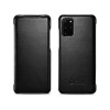 iCarer Vintage Series Curved Edge - Δερμάτινη Θήκη Samsung Galaxy S20 Plus - Black (RS992007-BK)