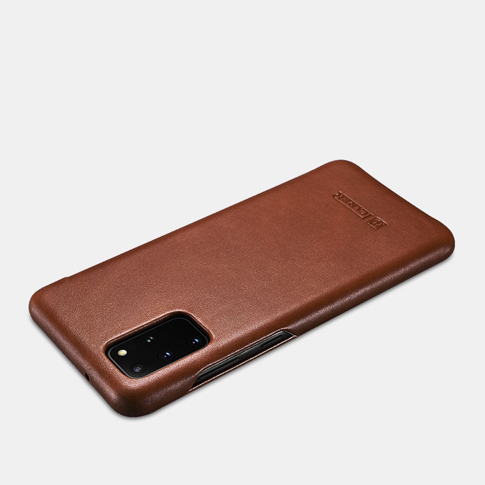 iCarer Vintage Series Curved Edge - Δερμάτινη Θήκη Samsung Galaxy S20 Plus - Brown (RS992007-BN)