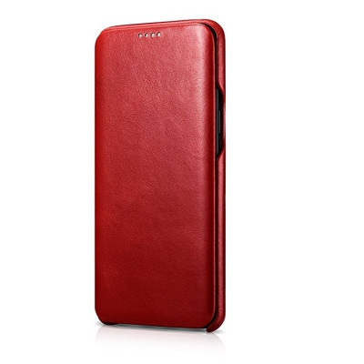 iCarer Vintage Series Curved Edge - Δερμάτινη Θήκη Samsung Galaxy S9 - Red (RS99201-RD)