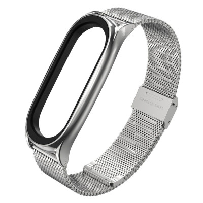 Tech-Protect Μεταλλικό Λουράκι Milanese - Xiaomi Mi Band 6 / 6 NFC / 5 - Silver (0795787712344)