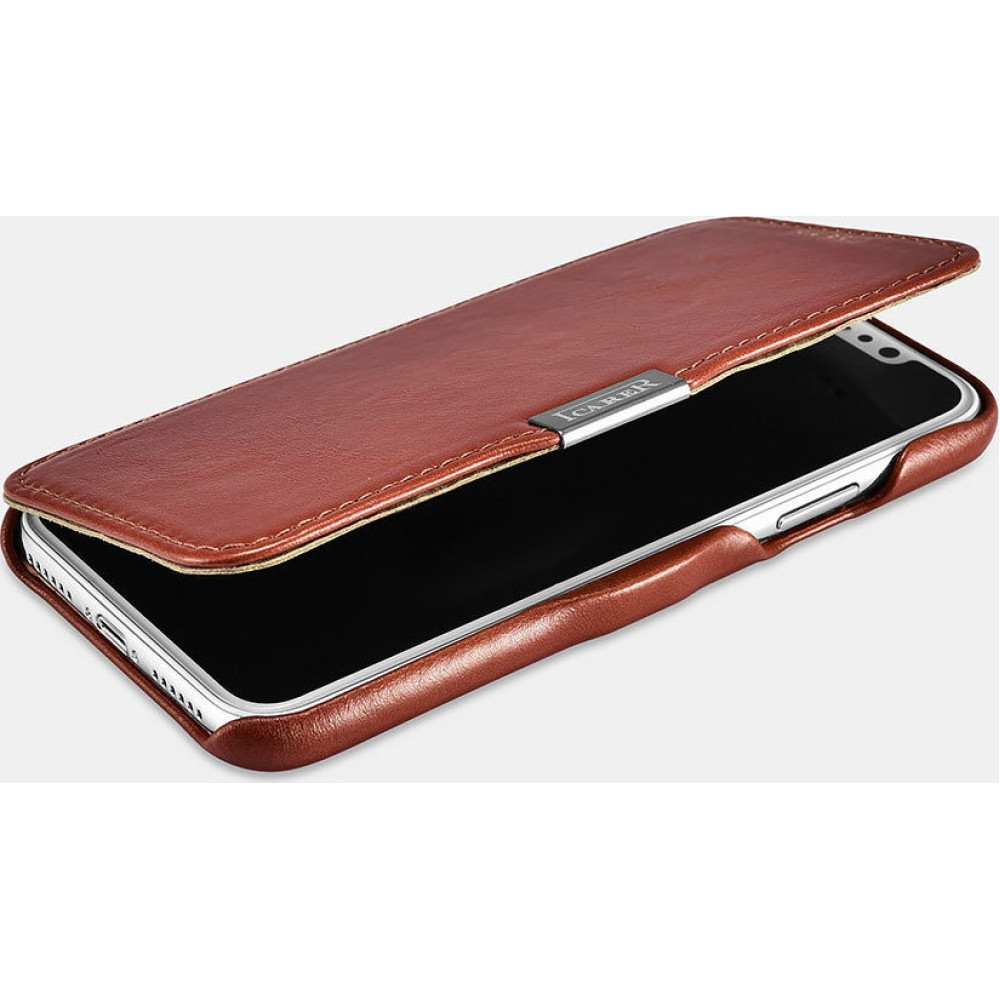 iCarer Vintage Series Side-Open Δερμάτινη Θήκη iPhone 11 Pro Max - Brown (RIX1109-BN)