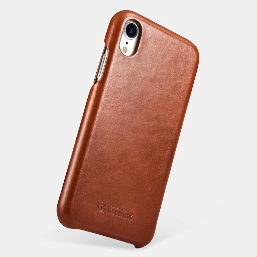 iCarer Vintage Series Curved Edge Folio - Δερμάτινη Θήκη iPhone XR - Brown (RI901-BN)