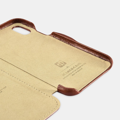 iCarer Vintage Series Side-Open Δερμάτινη Θήκη iPhone X / XS - Red (RIX01)