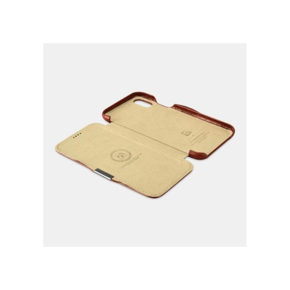 iCarer Vintage Series Side-Open Δερμάτινη Θήκη iPhone XR - Red (RI903-RD)
