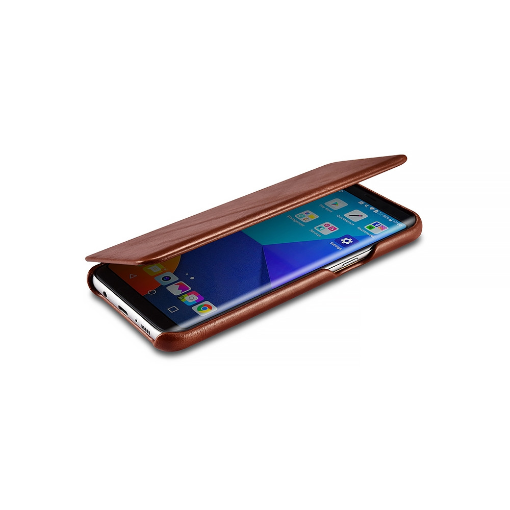 iCarer Vintage Series Curved Edge - Δερμάτινη Θήκη Samsung Galaxy S8 Plus - Red (RS991001-RD)