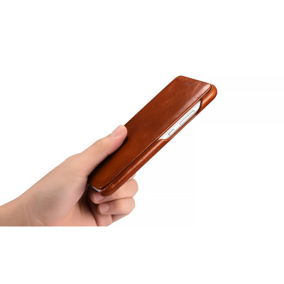 iCarer Vintage Series Curved Edge Folio - Δερμάτινη Θήκη Huawei P10 - Red (RHP1001-RD)