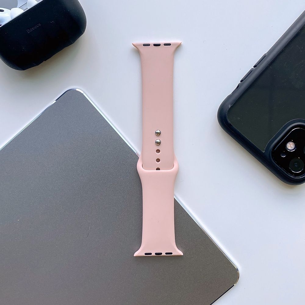 Tech-Protect Λουράκι Σιλικόνης Iconband Apple Watch SE/10/9/8/7/6/5/4 (42/41/40mm) - Pink Sand (5906735412888)