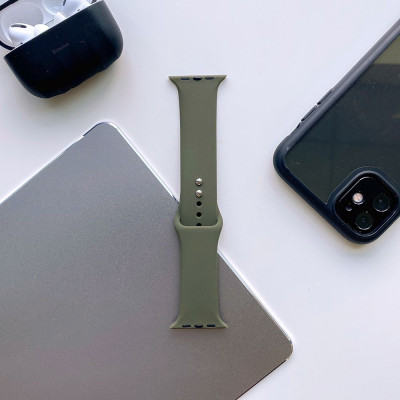 Tech-Protect Λουράκι Σιλικόνης Iconband Apple Watch SE/8/7/6/5/4 (41/40mm) - Army Green (75906735415216)