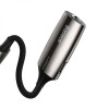 Baseus Audio Converter - 2 σε 1 Αντάπτορας Type-C (male) σε Type-C (female) & Υποδοχή Ακουστικών Jack 3,5 mm - Grey (CATL60S-0A)