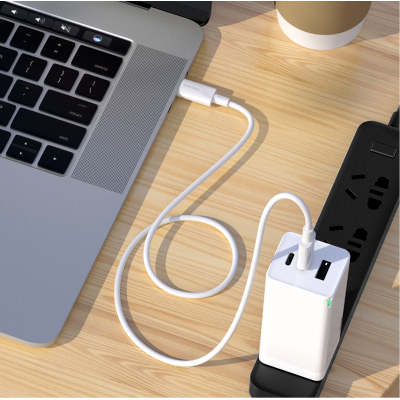 Baseus Καλώδιο Φόρτισης και Μεταφοράς Δεδομένων - Type-C σε Type-C - 5A - 150cm - 100W - White (CATSW-I02)