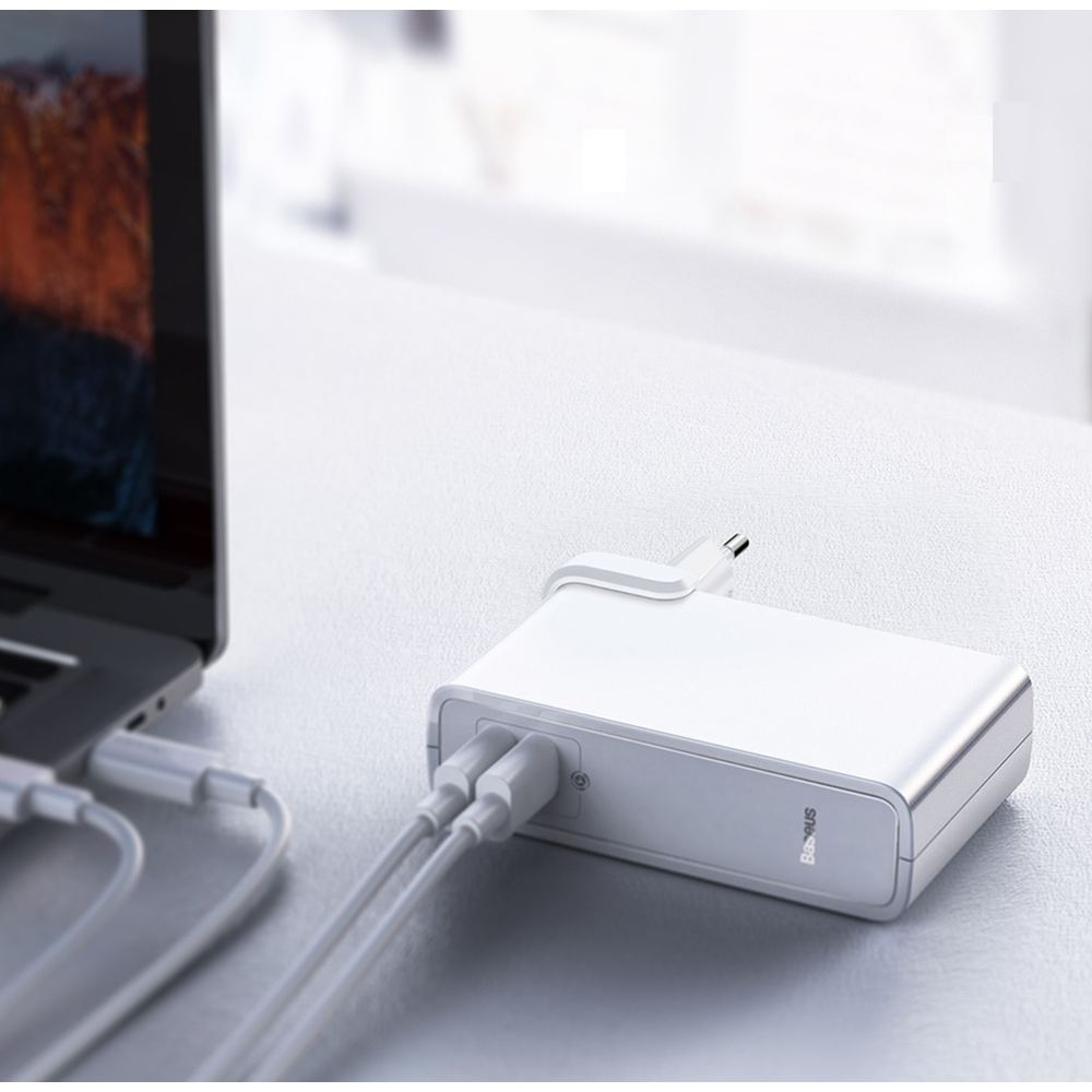 Baseus Powerbank PD - Φορητή Μπαταρία και Φορτιστής Ταξιδιού - USB x 1 / Type-C x 1- 10000mAh - 45W - White (PPNLD-H02)