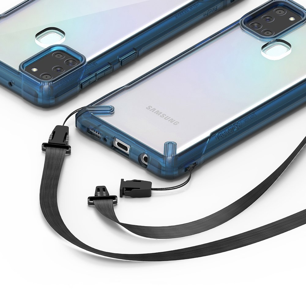 Ringke Fusion X Θήκη Σιλικόνης Samsung Galaxy A21s - Space Blue (8809716077311)