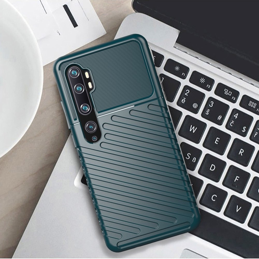 Ανθεκτική Θήκη Σιλικόνης Rugged Thunder Case Xiaomi Mi Note 10 - Green (72481) - OEM