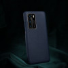 iCarer Grained Series Δερμάτινη Σκληρή Θήκη Huawei P40 - Royal Blue (XHP40005-BU)