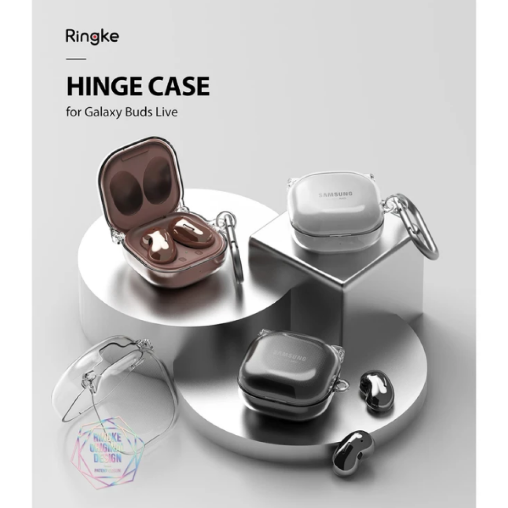 Ringke Hinge Σκληρή Θήκη Samsung Galaxy Buds 2 / 2 Pro / Live / Pro - Clear (8809716078448)