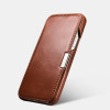 iCarer Vintage Series Side-Open Δερμάτινη Θήκη Apple iPhone 12 Pro Max - Brown (RIX1211-BN)