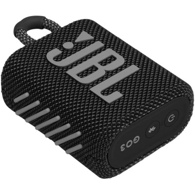 JBL Go3 Bluetooth Speaker - Αδιάβροχο Ασύρματο Ηχείο - Black (JBLGO3BLK)
