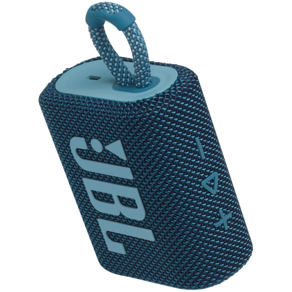 JBL Go3 Bluetooth Speaker - Αδιάβροχο Ασύρματο Ηχείο - Blue (JBLGO3BLU)