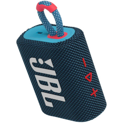 JBL Go3 Bluetooth Speaker - Αδιάβροχο Ασύρματο Ηχείο - Blue / Pink (JBLGO3BLUP)