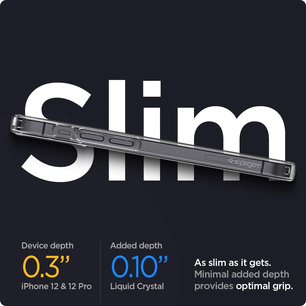 Spigen Θήκη Liquid Crystal Apple iPhone 12 / 12 Pro - Crystal Clear (ACS01697)