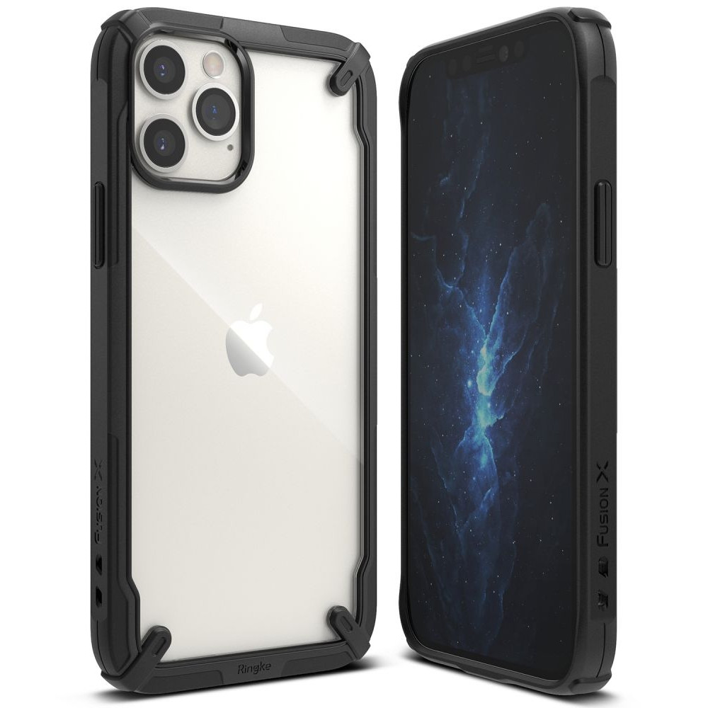 Ringke Fusion-X Θήκη Apple iPhone 12 / 12 Pro - Black (8809758100947)
