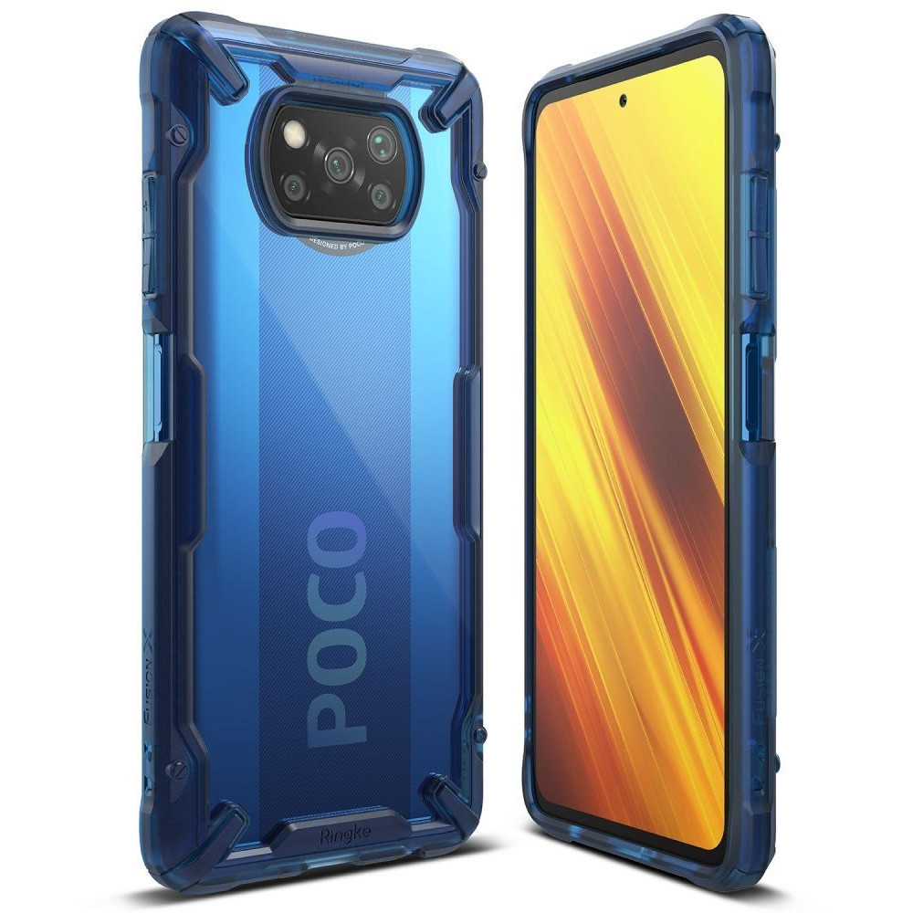 Ringke Fusion-X Θήκη Xiaomi Poco X3 Pro / X3 NFC - Space Blue (75222)
