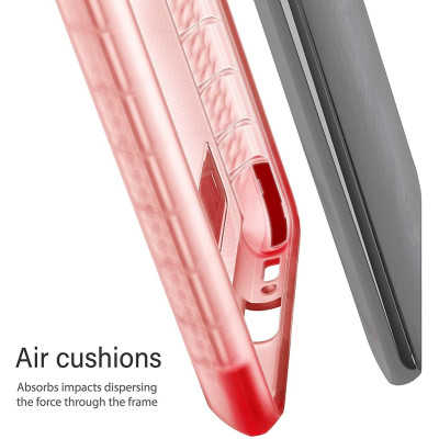 Ghostek Covert 4 - Διάφανη Ανθεκτική Θήκη Σιλικόνης & Kickstand Samsung Galaxy A51 - Pink (GHOCAS2463)