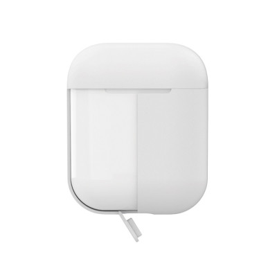 Puro ICON Θήκη Σιλικόνης για Airpods 2nd Gen / 1st Gen - White + Dark Grey Cap (APCASE2-WHI)