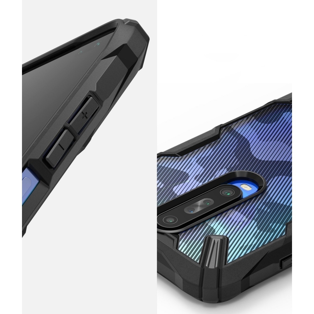 Ringke Fusion X Θήκη Σιλικόνης Xiaomi Redmi K30 - Camo Black (75523)